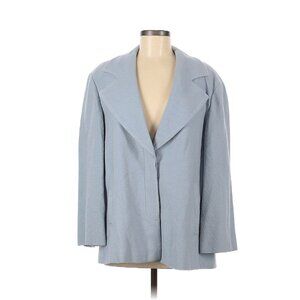 Giorgio Armani Solid Blue Wool Blazer, Size 44 (IT)
